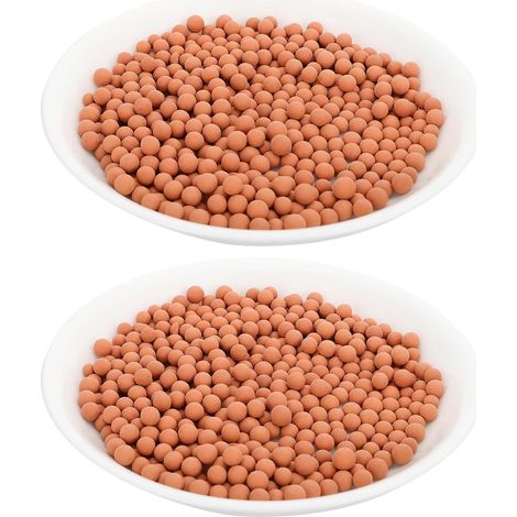 de Céramsite Rouge Prévient L'hypoxie 2 Paquet pour Jardinage Hydroponique et Décore la Surface des Plantes Substrat en Plastique pour Pot de Fleurs (1/5)