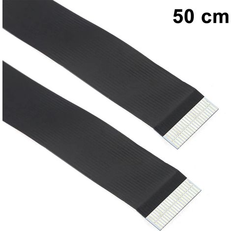 Câble plat FPC de 50 cm de long, pas de 0,5 mm, pour HDMI, HDTV, FPV, photographie aérienne multicoptère (1/4)