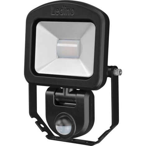 Proyector LED con 10WWI 10W3000K Detector negro (por 16)