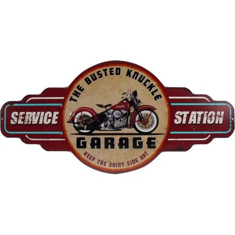 Déco métallique Garage 60 cm