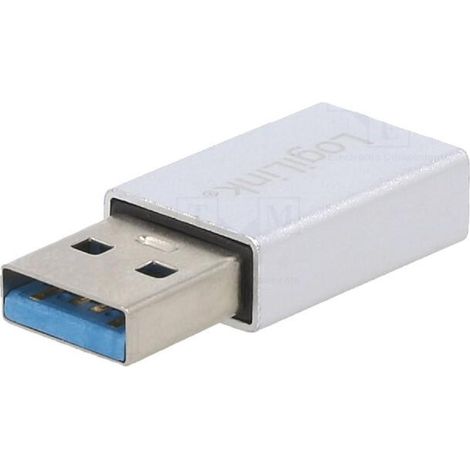 Adaptateur USB 3.2 USB A prise male USB C femelle - Alu