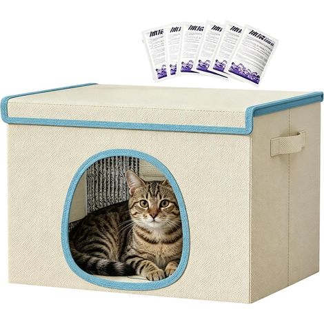 Caseta para gatos con sistema de refrigeración – Oxford 50 x 40 cm Caseta para gatos impermeable (1/5)