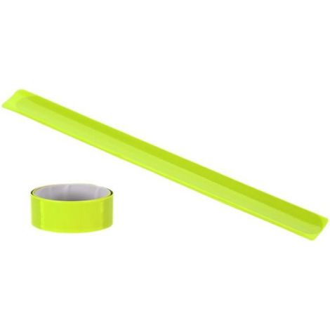 Bande Réfléchissante - 40 x 3 cm - Jaune - En PVC - Ajustable - Pour Bras Ou Jambe - 1 Pièce