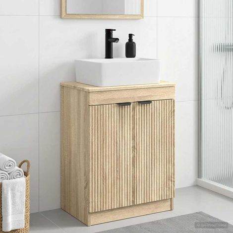 Vanidad de baño con lavabo Roble 54 x 35 x 83 cm
