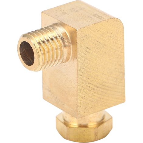 Raccord coudé à 90° en laiton pour tuyau de lubrification à l'huile, adaptateur/connecteur PL608 6 mm / 0,24 po M8 x 1 (1/5)