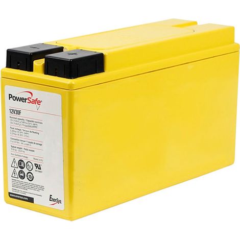 Enersys – Batterie telecom PowerSafe V FT 12V 31Ah 12V – Technologie AGM étanche – Pour systèmes d'alarme et éclairage de secours - 12V30F