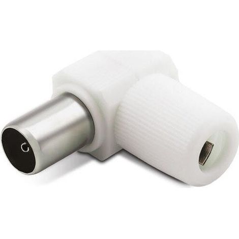 Fiche TV coudée 9,52 mm fem.