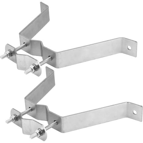 Support Murale pour Mât d'Antenne TV - Résistant aux Intempéries - Convient aux Mâts jusqu'à 63,5 mm de Diamètre Extérieur - Lot de 2 (1/4)