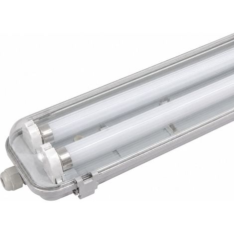 Kit de Réglette LED IP65 + 2 Tube Néon LED 150cm T8 22W - Blanc Chaud 2300K - 3500K - SILAMP