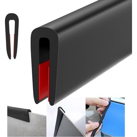 Car Door Seal Rubber Seal Sheet Metal Edge Protection Sheet Metal Edge Protection Flexible Car Door Protector for Sharp Edge Sheet Metal (3.5 m x 5 mm)