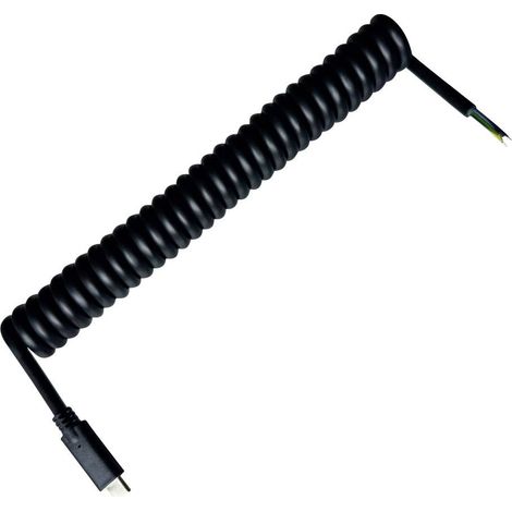 BKL Electronic Câble USB-C USB-C®, extrémités libres de câble 2 m noir 10080176