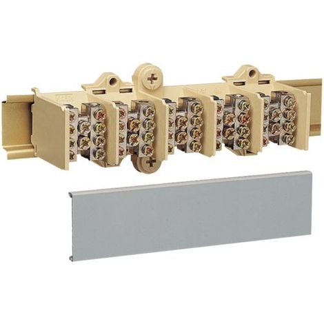 Bloc jonction 5P 2X25 + 4X16 + couvercle de protection HAGER K025