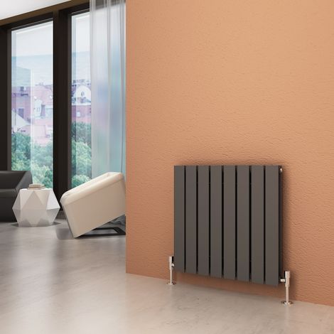 ELEGANT 600x608mm Horizontal Designer Double Flat Panel Column Radiator Anthracite Central Heating (1/5)