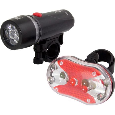 Juego de luces LED delanteras y traseras para bicicleta Esperanza Alphecca