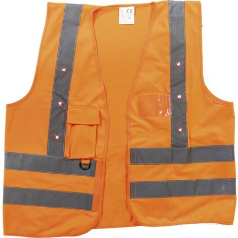 Gilet Sécurité Led Visibilité Accrue Rechargeable - Hexakit