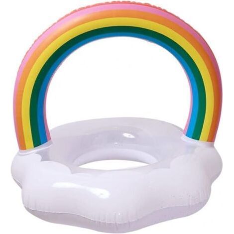 Anneau De Piscine Gonflable Arc-en-Ciel Anneau De Natation Flottante pour Piscine pour Adultes (1/5)