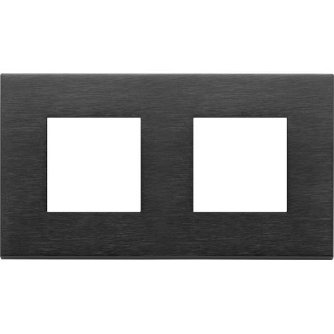 VIMAR - 22643.13 Placca 4M (2+2)int71 nero spazzolato