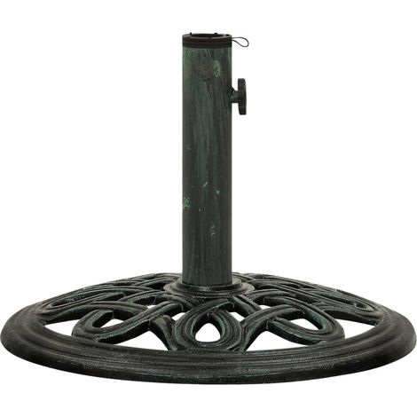 Socle de parasol Vert 40x40x32 Fonte (1/5)
