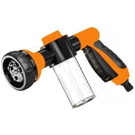 Pistolet pulvérisateur à mousse, buse de tuyau d'arrosage pour lavage de voiture, buse à pression pour arrosage des plantes, douche pour animaux de compagnie (1/5)