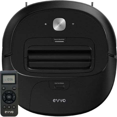 EVVO Robot Aspirateur R3 - 2000Pa, Moteur Onduleur, 3 Modes de Nettoyage, Filtre HEPA, Anti-collision et Anti-chute