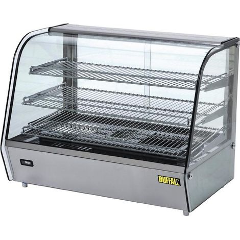 Vitrine inox chauffante 160 Litres, 1500 W, 220 V - MONO
