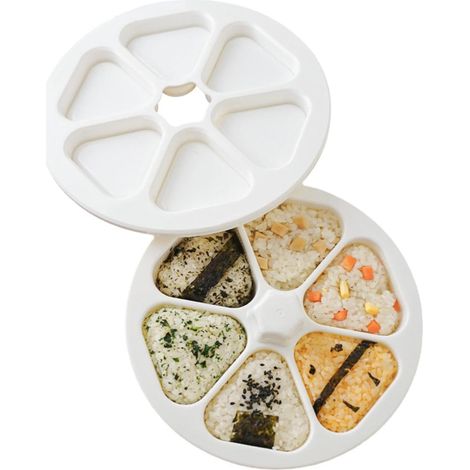 Moule onigiri riz triangle sushi plastique blanc (1/5)