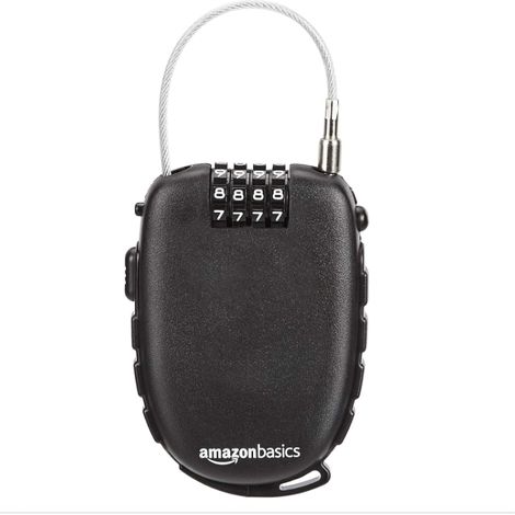 Amazon Basics Cadenas avec câble rétractable