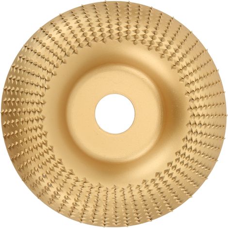 Disque de Sculpture sur Bois Stable Sans Déformation Construction Robuste Meule de Ponçage pour Travail du Bois Roue de Façonnage Dorée (1/5)