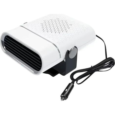 Calefactor y descongelador portátil 2 en 1 para camiones, autocaravanas y coches, blanco, 24 V, 150 W (1/5)