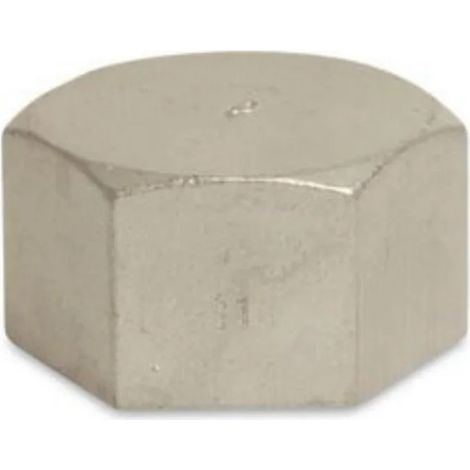 Tappo Inox Filettato 1 1/4", Raccordo in Acciaio Inox AISI 316