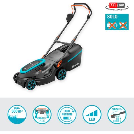 GARDENA Tagliaerba a batteria 18V PowerMax, superfici fino a 350 m2, larghezza taglio 37 cm, senza batteria POWER FOR ALL (14638-55) (1/5)