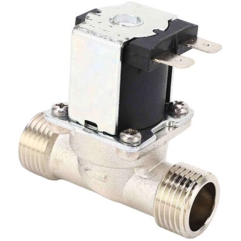 ÉLectrovanne, DC 12V G1/2 "NC Électrovanne D'entrée D'eau en Plastique 0,02-0,8 MPA Électrovanne électrique Normalement Fermée (1/5)