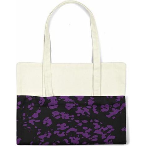 Sac shopping coton Bonamaison 70 x 34 cm - tote bag épaule réutilisable (1/4)