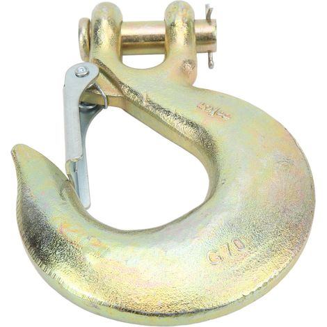 Slip Hook Thicken Alloy Steel High Temperature Quenching 13500lbs Heavy Duty Grab Hook for Port Transportation 5/8in