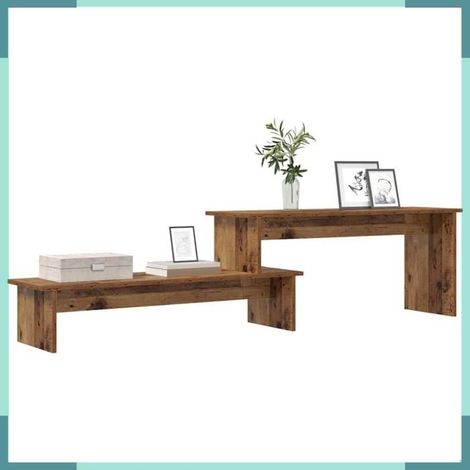 875128 Ensemble meuble TV Montage mural Bois Ancien 180 x 30 x 43 cm (1/5)