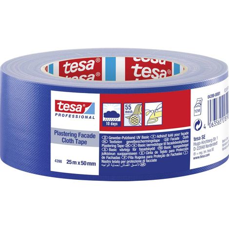tesa 04398-00001-00 Bande adhésive de plâtrage tesa® Professional bleu (L x l) 25 m x 50 mm 1 pc(s)