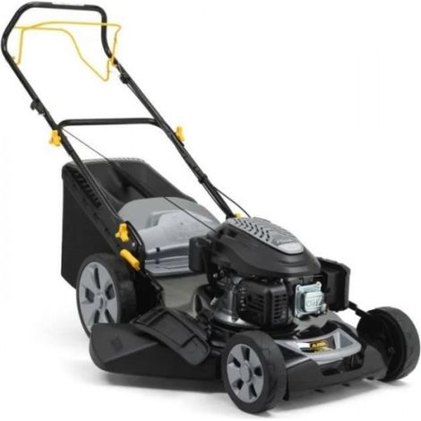 Alpina – Tondeuse thermique autotractée 51 cm – Moteur 166 cm3 – Bac de ramassage 60 litres – Surface jusqu'à 1800 m² – Modes de tonte variés (1/4)