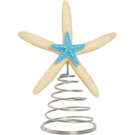 Starfish - Christmas Tree Topper - Resin Decoration - Indoor Outdoor Use - 17.5 x 17.5 x 25.5 cm - 1 Piece (1/5)