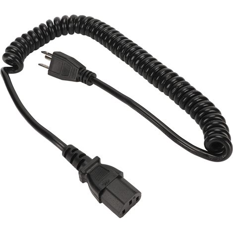 Câble d'alimentation CA 3 broches, 18 AWG, âme en cuivre, fiche US 100-240V, 2,5 m, pour TV, ordinateur, imprimante, moniteur (1/5)