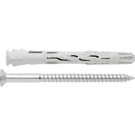 Taco Clavable  Tornillo Cabeza Hexagonal 10X080Mm Nylon T-Nux Index 50 Pz (1/5)