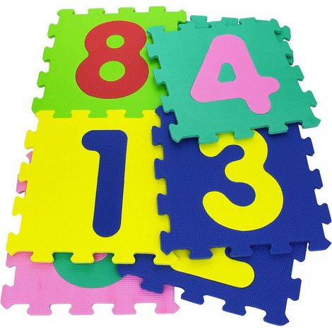 Tappeto Puzzle 10 Pezzi 29,5x29,5 cm in EVA Numeri (1/3)