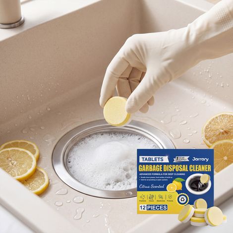 Garbage Disposal Cleaning and Deodorizing Sheets for Kitchen Sinks and Drains - 12 PIECES -- BIEMMEDUE (1/5)