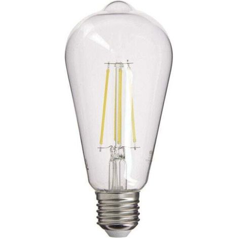 Bombilla LED Edison de filamento, XU, casquillo E27, consumo de 8 W (equivalente a 75 W), luz blanca cálida, producto de alta calidad, larga vida útil, ahorro de energía, sin rayos UV, cumple con la n (1/4)