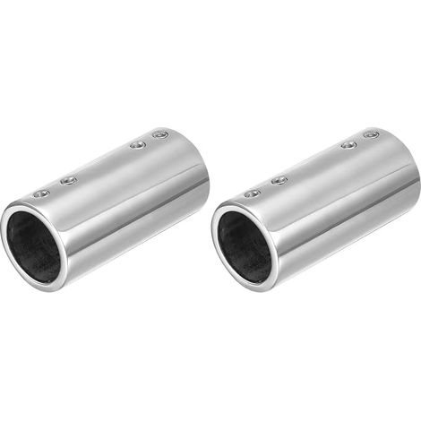 2pcs Stainless Steel 316 Straight 2-Way 70mm L Connector for 22mmOD Tube Ramp (1/5)