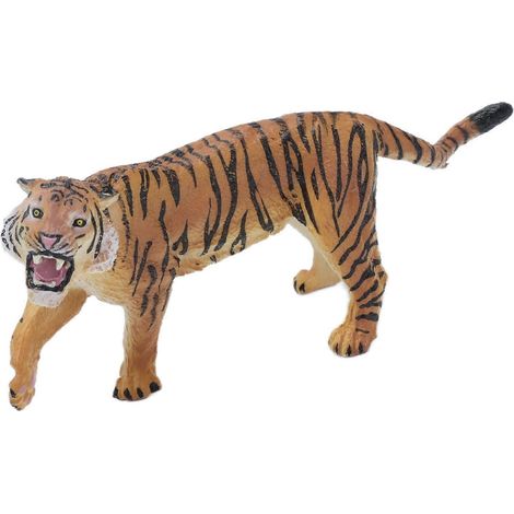 Realistische Tigerfigur, stoßfest, leicht und tragbar, knautschbares Wildtiermodell zur Dekoration (1/5)