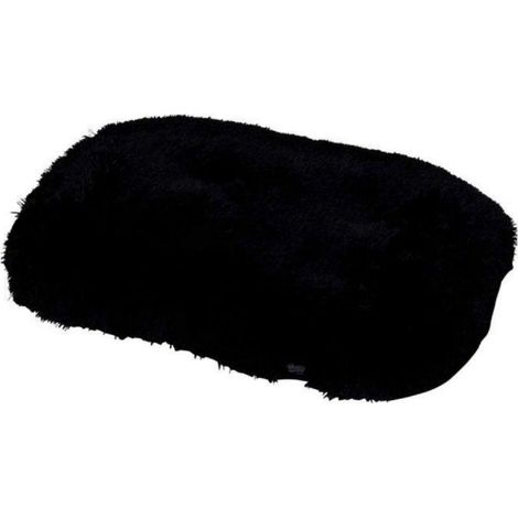 Coussin flocon réversible en fausse fourrure pour animaux - Noir - L 107 x l 65 cm - Livraison gratuite (1/5)