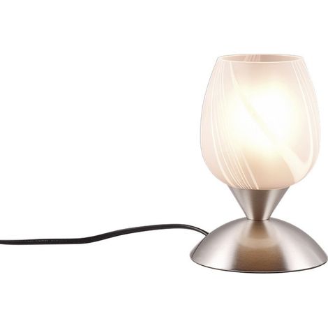 CUP II LAMPADA IN ACCIAIO E VETRO CALICE ALABASTRO H.18CM 1 LUCE ATTACCO E14 (1/3)