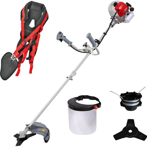 IKRA decespugliatore a scoppio IBF 43, incl. bobina di filo, lama a 3 denti, tracolla professionale e scudo di protezione (1/4)