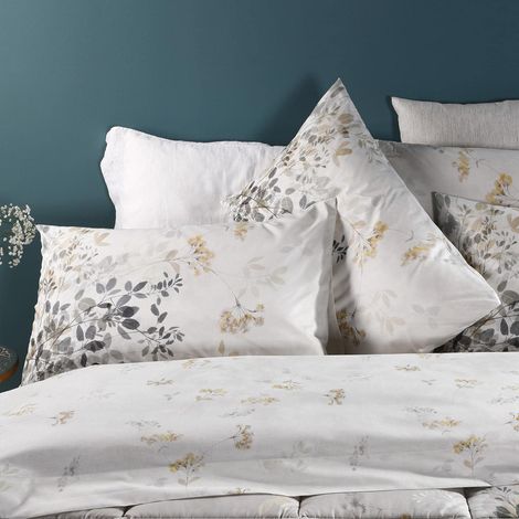 Parure de lit avec Housse de Couette 100% Coton – 2 Taies d’Oreiller 50x80 cm, Linge de Lit Confortable et Elégant - Housses de Couettes Pour 1 Personne ou 2 Personnes (1/3)