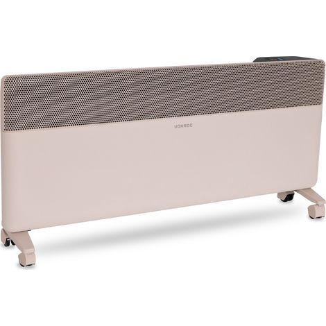 VONROC Elektroheizung 2500W – Textilpaneel – Inverter-Technologie – WiFi – bis 30 m² – Beige (1/5)